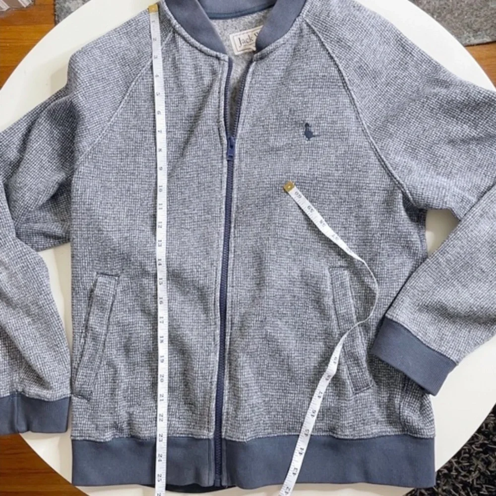 Jack Wills Men’s Full Zip Sweater Navy Size Medium